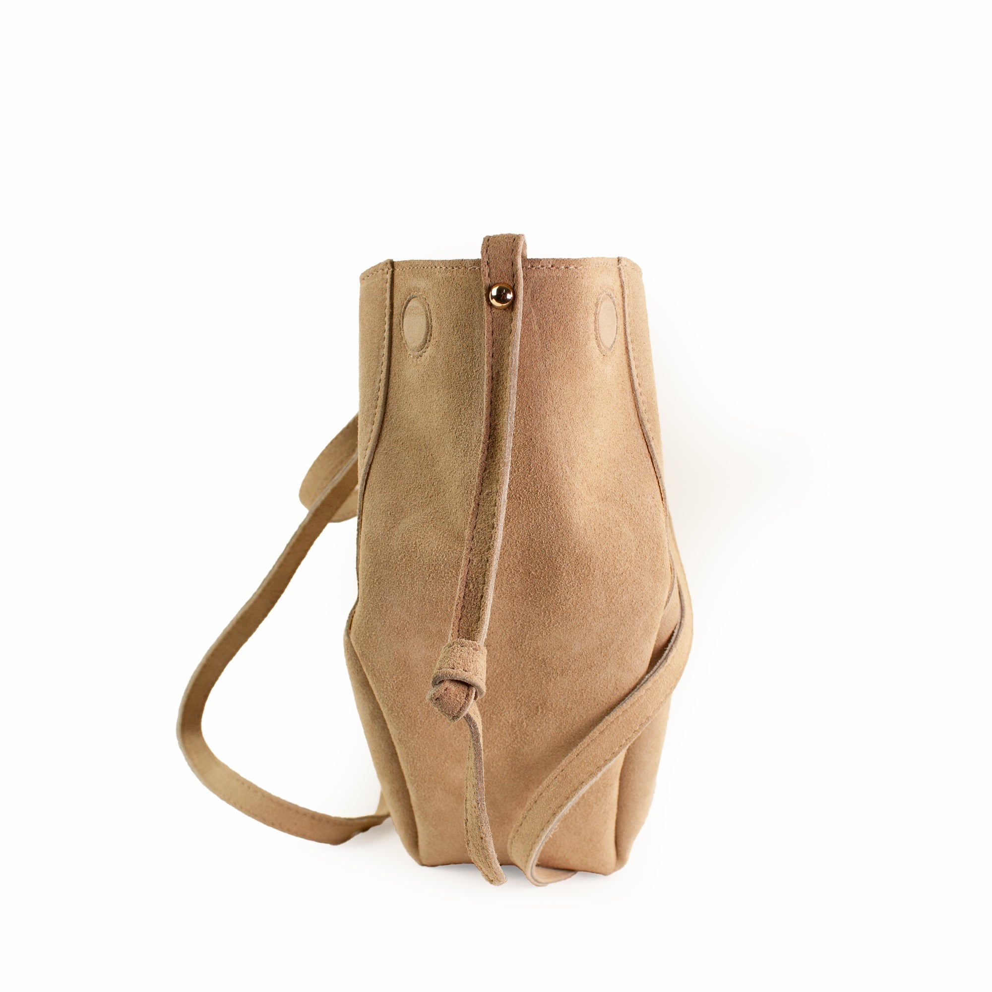 lepelou - leder - Bauchtasche - Wildleder Handtasche TESSA beige - LPHTESBEI