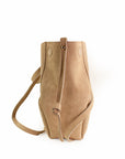 lepelou - leder - Bauchtasche - Wildleder Handtasche TESSA beige - LPHTESBEI