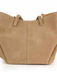 lepelou - leder - Bauchtasche - Wildleder Handtasche TESSA beige - LPHTESBEI