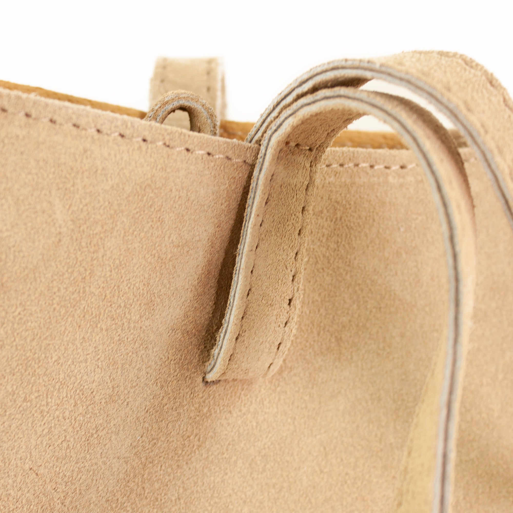 lepelou - leder - Bauchtasche - Wildleder Handtasche TESSA beige - LPHTESBEI