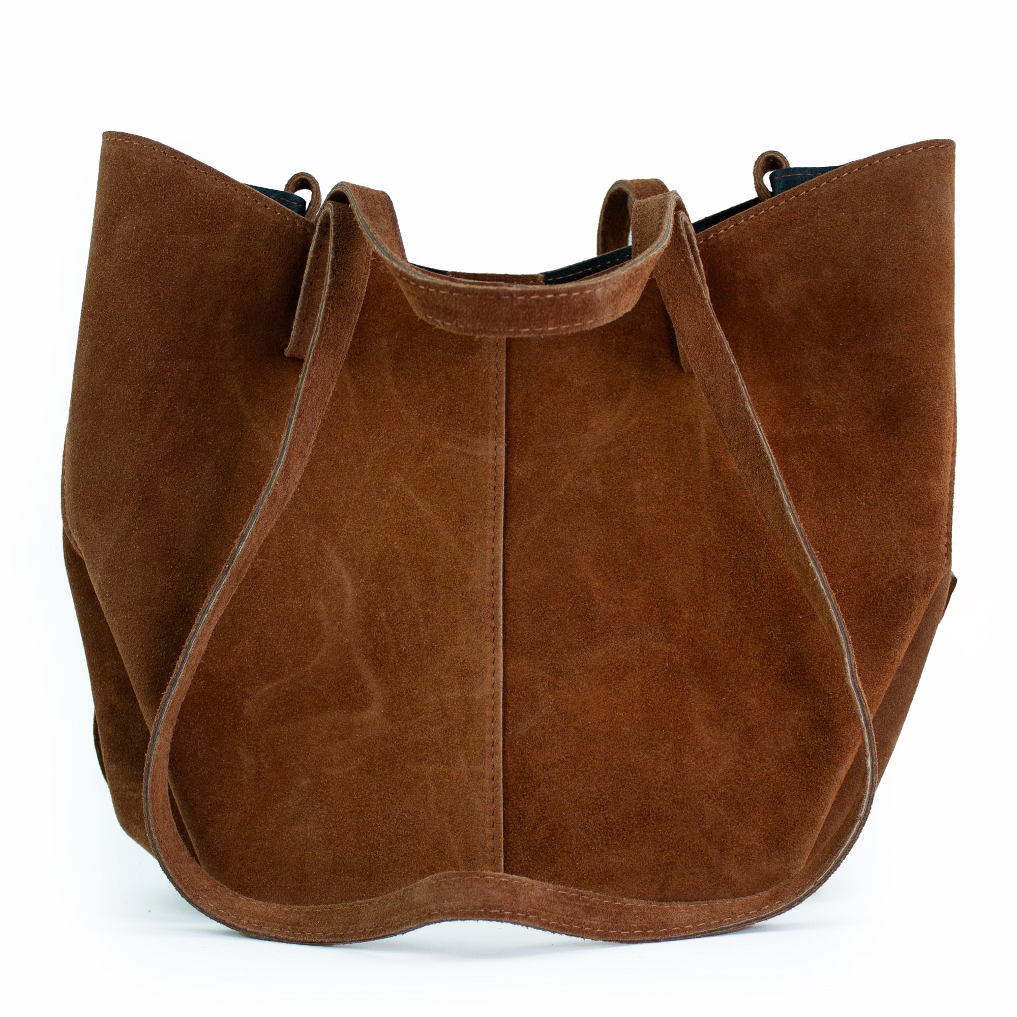 lepelou - leder - Bauchtasche - Wildleder Handtasche TESSA cognac - LPHTESCOG