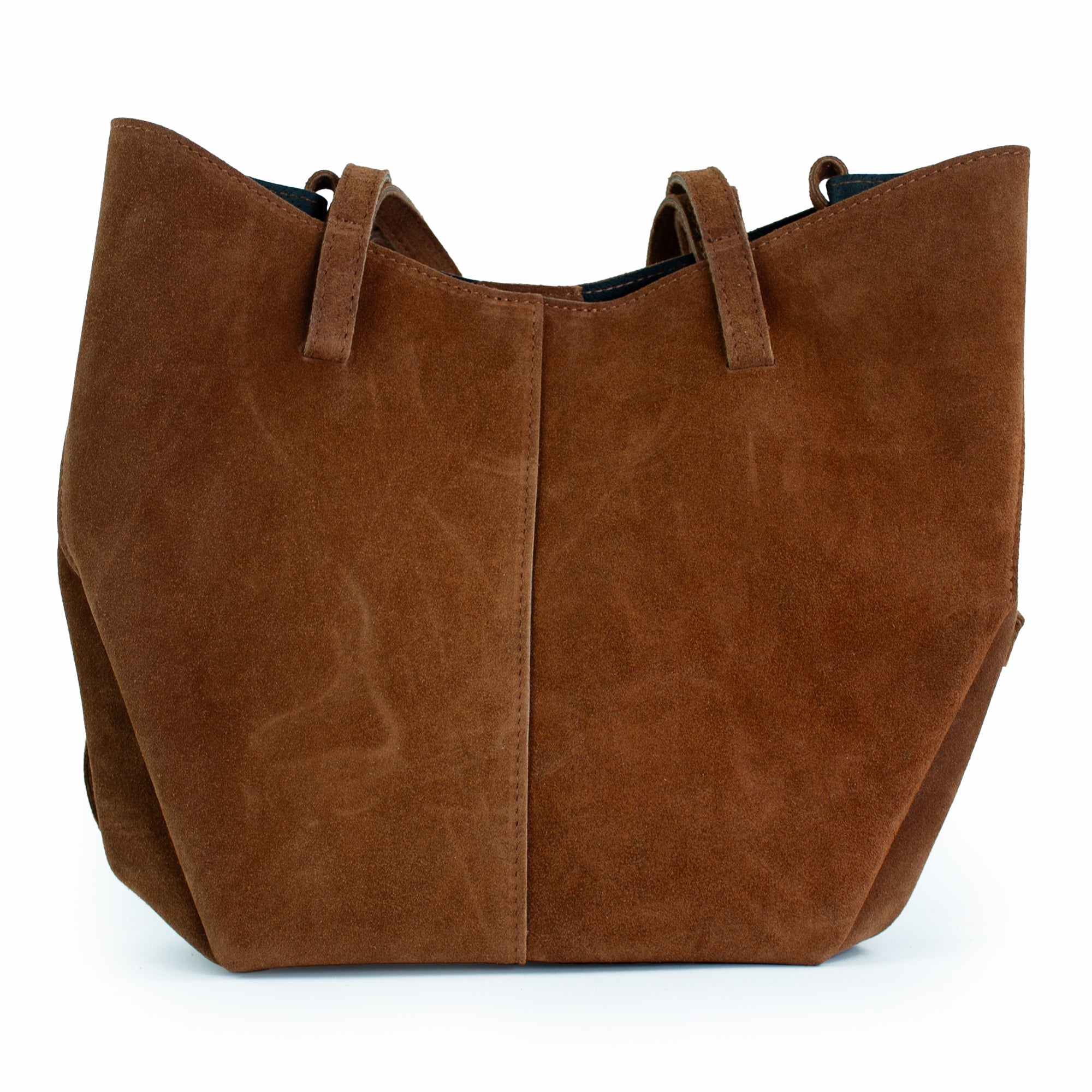 lepelou - leder - Bauchtasche - Wildleder Handtasche TESSA cognac - LPHTESCOG