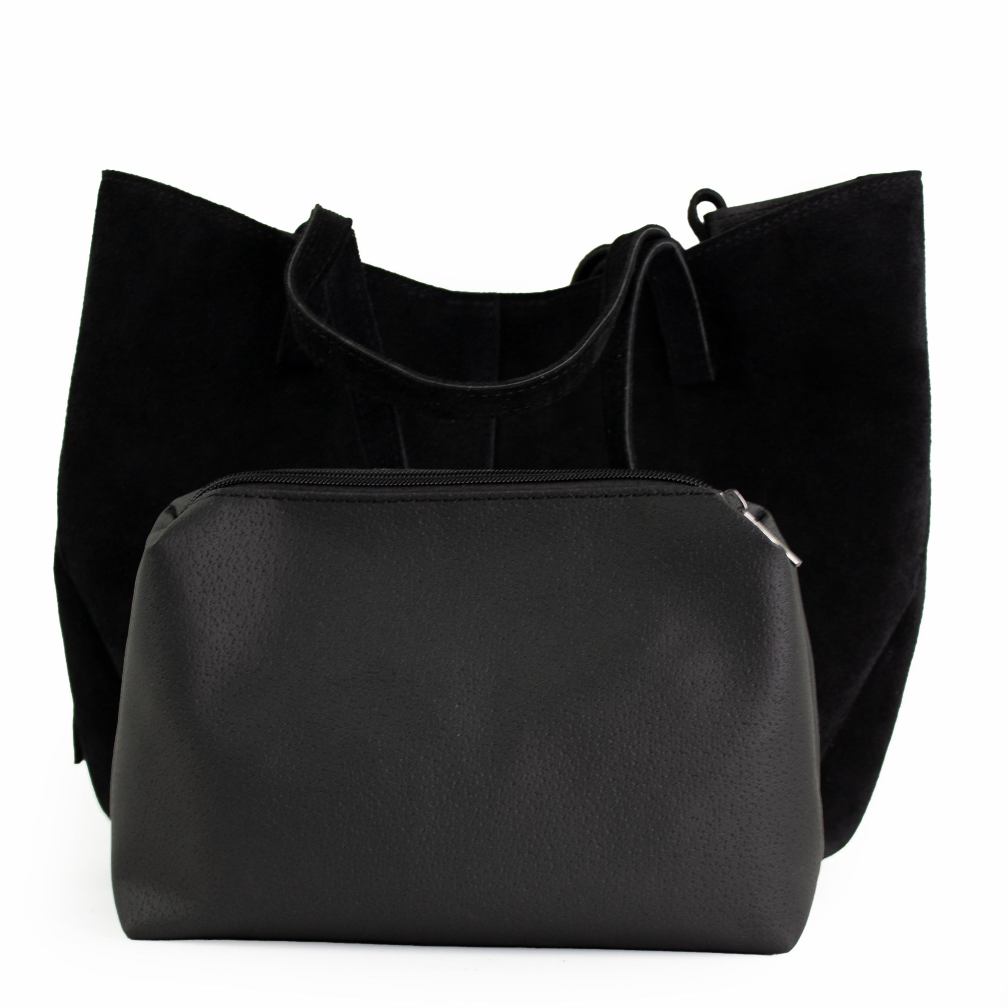 lepelou - leder - Bauchtasche - Wildleder Handtasche TESSA schwarz - LPHTESSCH