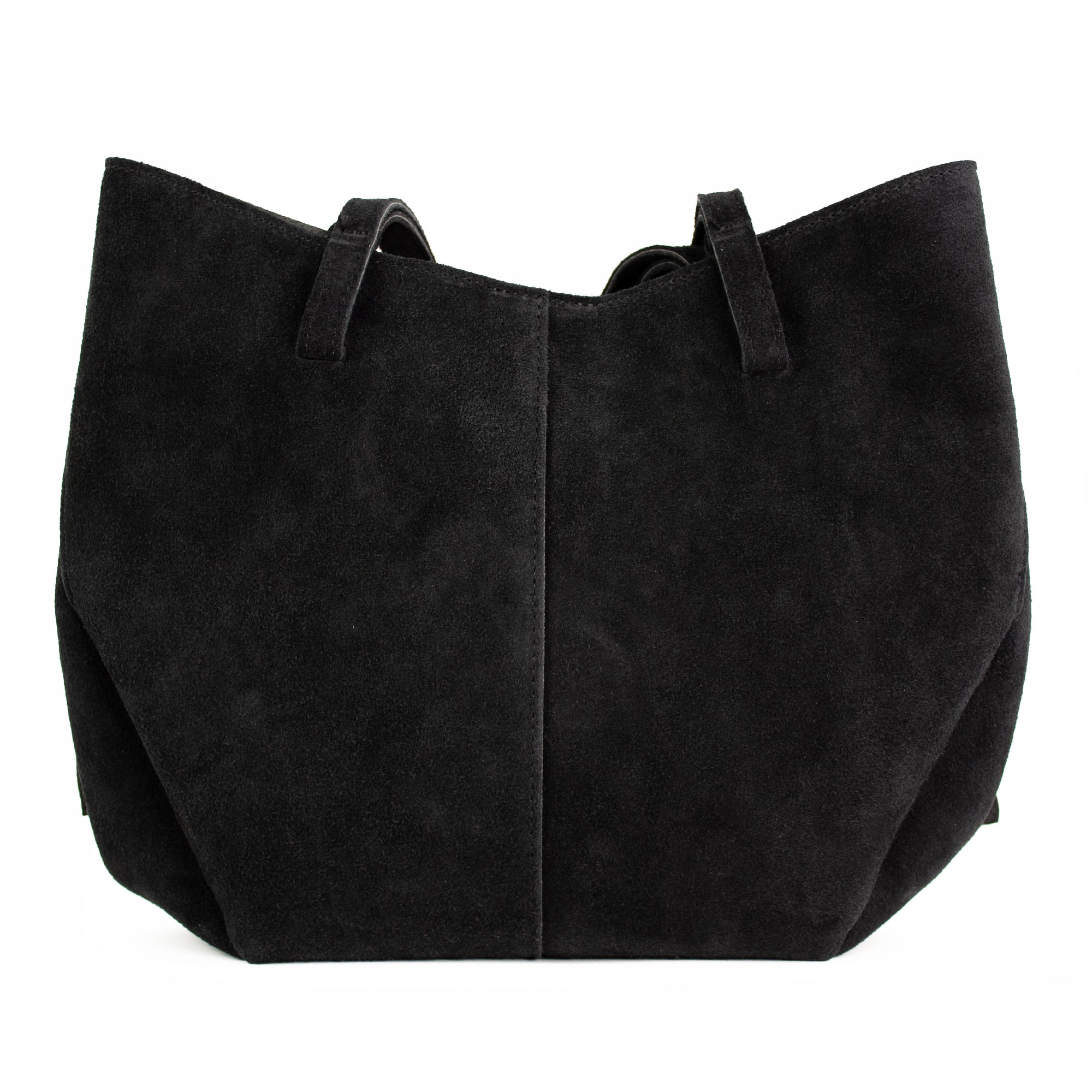 lepelou - leder - Bauchtasche - Wildleder Handtasche TESSA schwarz - LPHTESSCH