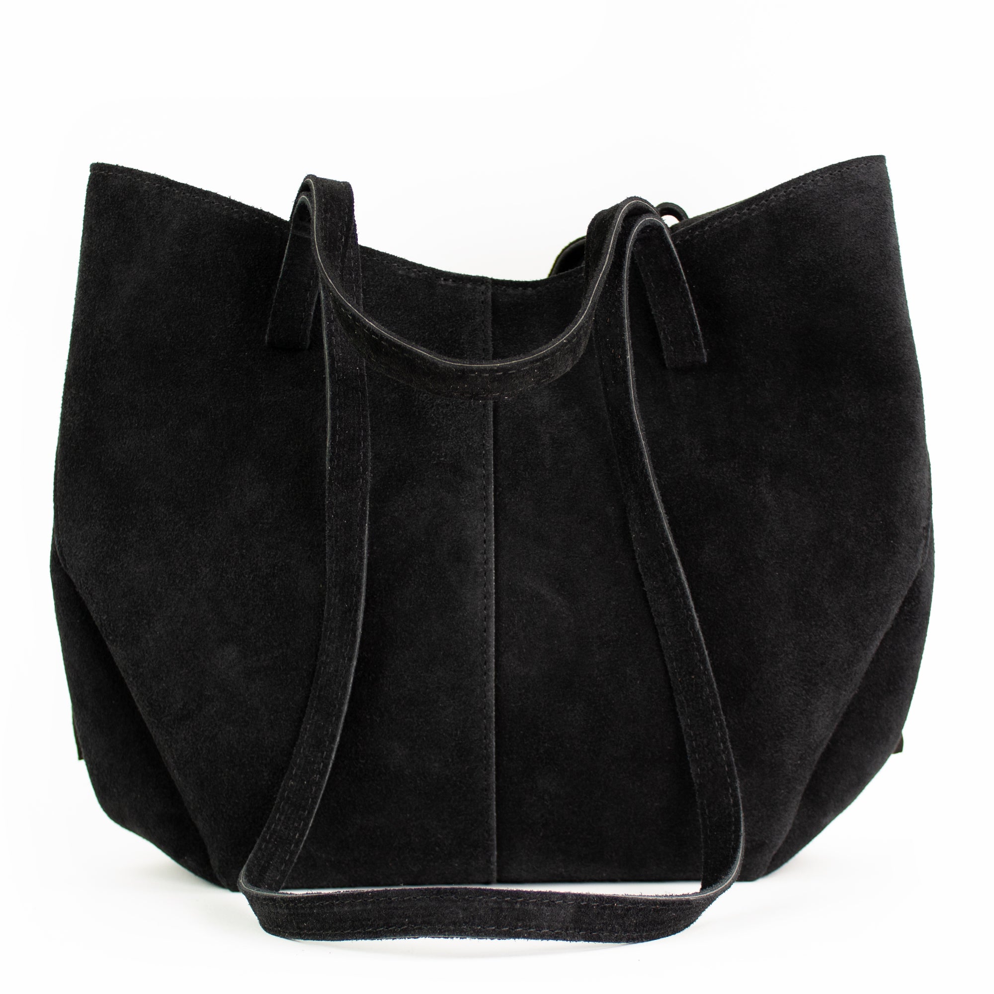 lepelou - leder - Bauchtasche - Wildleder Handtasche TESSA schwarz - LPHTESSCH