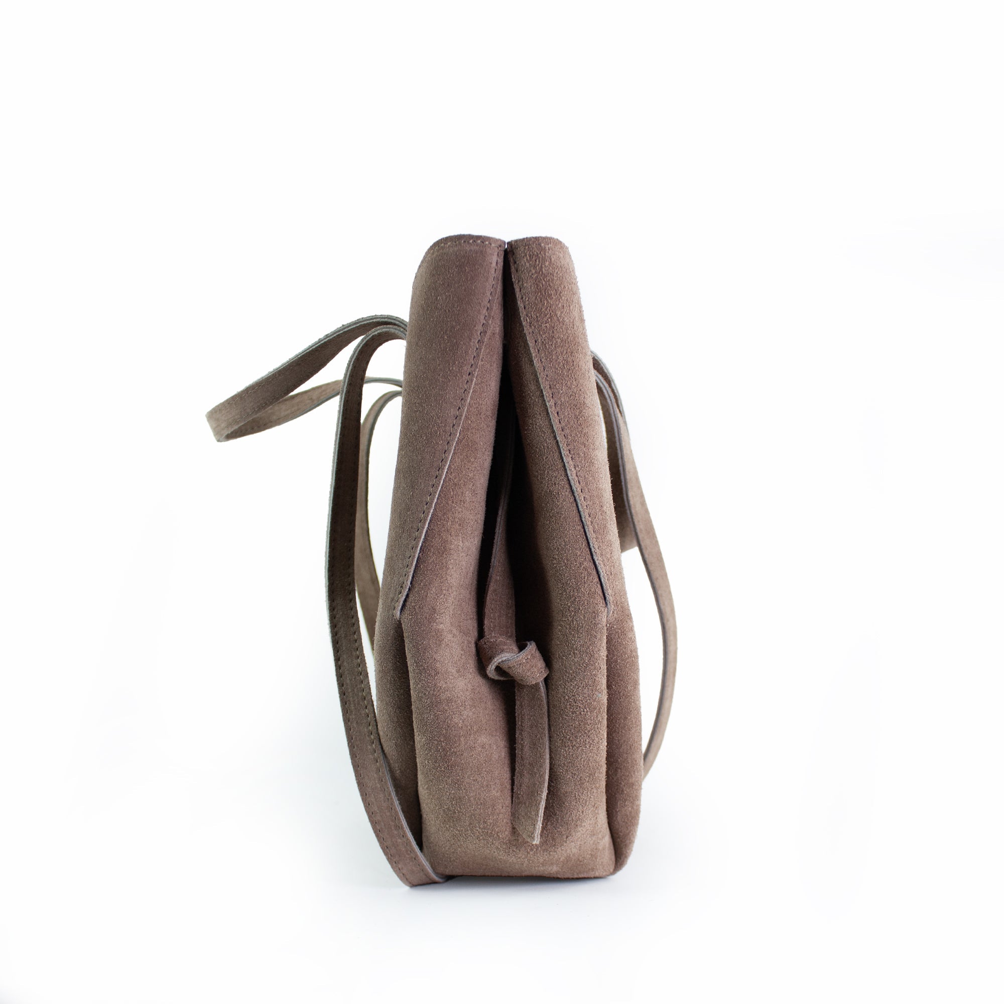 lepelou - leder - Bauchtasche - Wildleder Handtasche TESSA taupe - LPHTESTAU