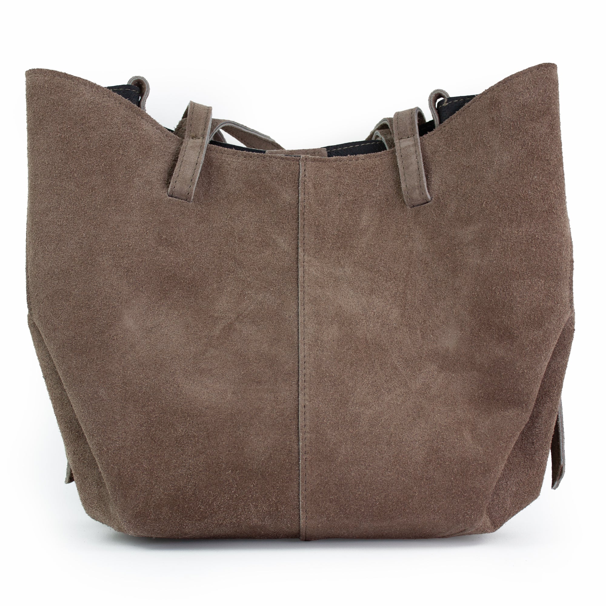 lepelou - leder - Bauchtasche - Wildleder Handtasche TESSA taupe - LPHTESTAU