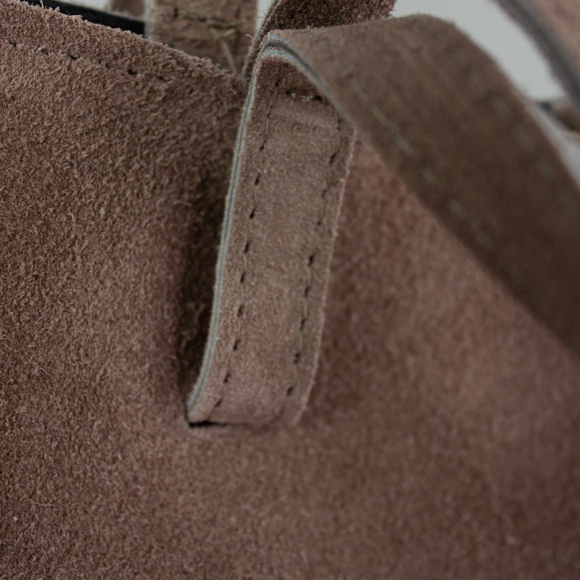 lepelou - leder - Bauchtasche - Wildleder Handtasche TESSA taupe - LPHTESTAU