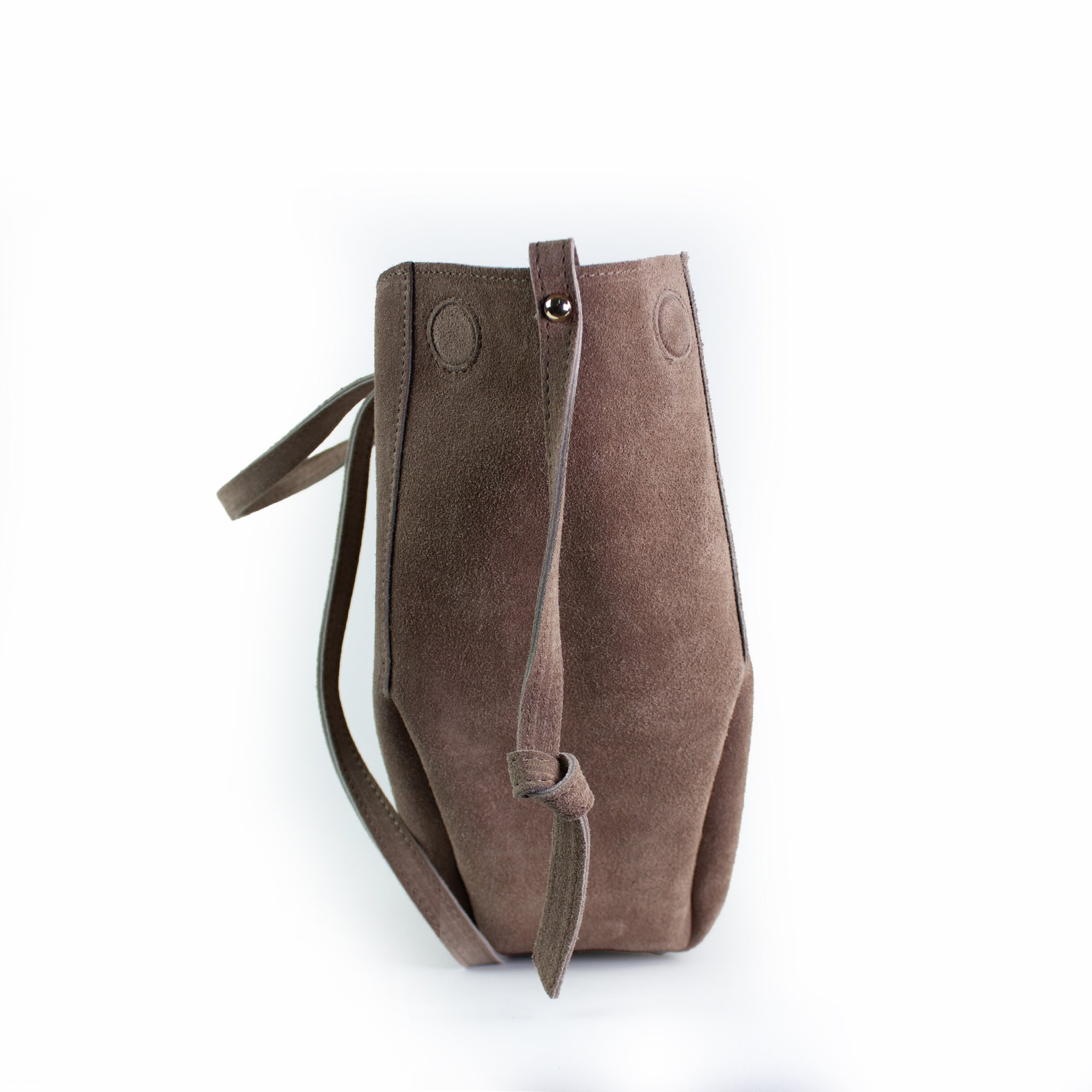 lepelou - leder - Bauchtasche - Wildleder Handtasche TESSA taupe - LPHTESTAU