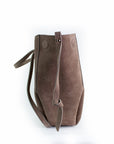 lepelou - leder - Bauchtasche - Wildleder Handtasche TESSA taupe - LPHTESTAU