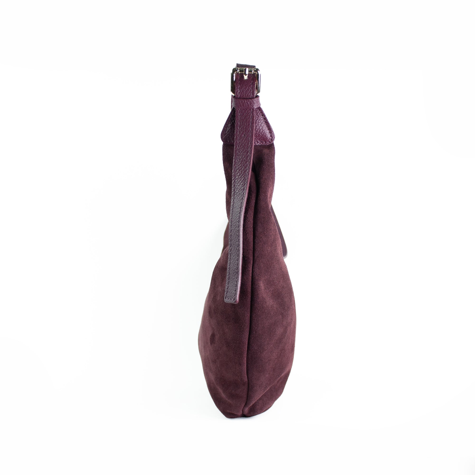 lepelou - leder - Bauchtasche - Wildleder Moon Bag MONA bordeaux - LPHMONBORWL