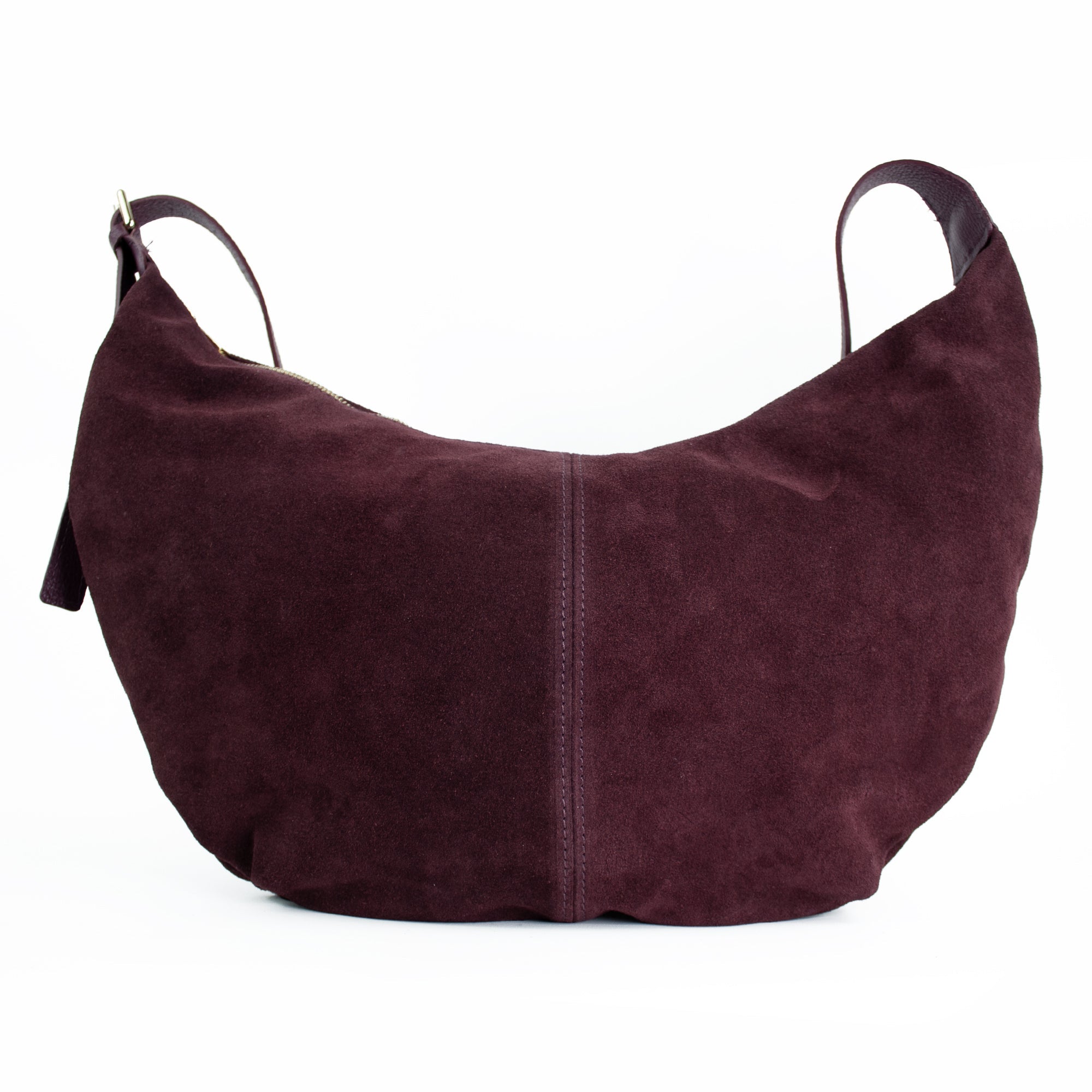 lepelou - leder - Bauchtasche - Wildleder Moon Bag MONA bordeaux - LPHMONBORWL