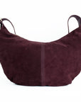 lepelou - leder - Bauchtasche - Wildleder Moon Bag MONA bordeaux - LPHMONBORWL