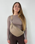 lepelou - leder - Bauchtasche - XL Bauchtasche LARA beige - LPBLARBEIE5