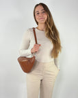 lepelou - leder - Bauchtasche - XL Bauchtasche LARA cognac - LPBLARCOGE