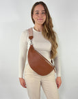 lepelou - leder - Bauchtasche - XL Bauchtasche LARA cognac - LPBLARCOGE1