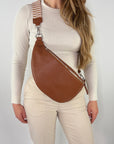 lepelou - leder - Bauchtasche - XL Bauchtasche LARA cognac - LPBLARCOGE1