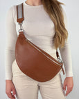 lepelou - leder - Bauchtasche - XL Bauchtasche LARA cognac - LPBLARCOGE3