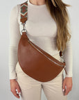 lepelou - leder - Bauchtasche - XL Bauchtasche LARA cognac - LPBLARCOGE4