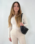 lepelou - leder - Bauchtasche - XL Bauchtasche LARA schwarz - LPBLARSCHE
