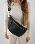 lepelou - leder - Bauchtasche - XL Bauchtasche LARA schwarz - LPBLARSCHE