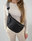lepelou - leder - Bauchtasche - XL Bauchtasche LARA schwarz - LPBLARSCHE2