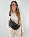 lepelou - leder - Bauchtasche - XL Bauchtasche LARA schwarz - LPBLARSCHE3