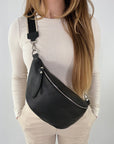 lepelou - leder - Bauchtasche - XL Bauchtasche LARA schwarz - LPBLARSCHE5
