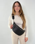 lepelou - leder - Bauchtasche - XL Bauchtasche LARA schwarz - LPBLARSCHE6