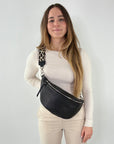 lepelou - leder - Bauchtasche - XL Bauchtasche LARA schwarz - LPBLARSCHE7