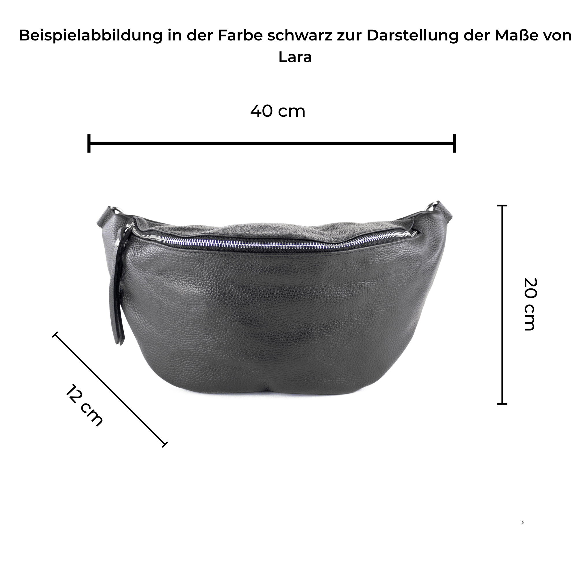 lepelou - leder - Bauchtasche - XL Bauchtasche LARA taupe - LPBLARTAUE