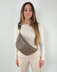 lepelou - leder - Bauchtasche - XL Bauchtasche LARA taupe - LPBLARTAUE4