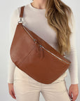 lepelou - leder - Bauchtasche - XXL Bauchtasche CLARA cognac - LPBCLACOGE