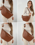 lepelou - leder - Bauchtasche - XXL Bauchtasche CLARA cognac - LPBCLACOGE