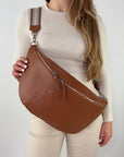 lepelou - leder - Bauchtasche - XXL Bauchtasche CLARA cognac - LPBCLACOGE3
