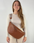 lepelou - leder - Bauchtasche - XXL Bauchtasche CLARA cognac - LPBCLACOGE3
