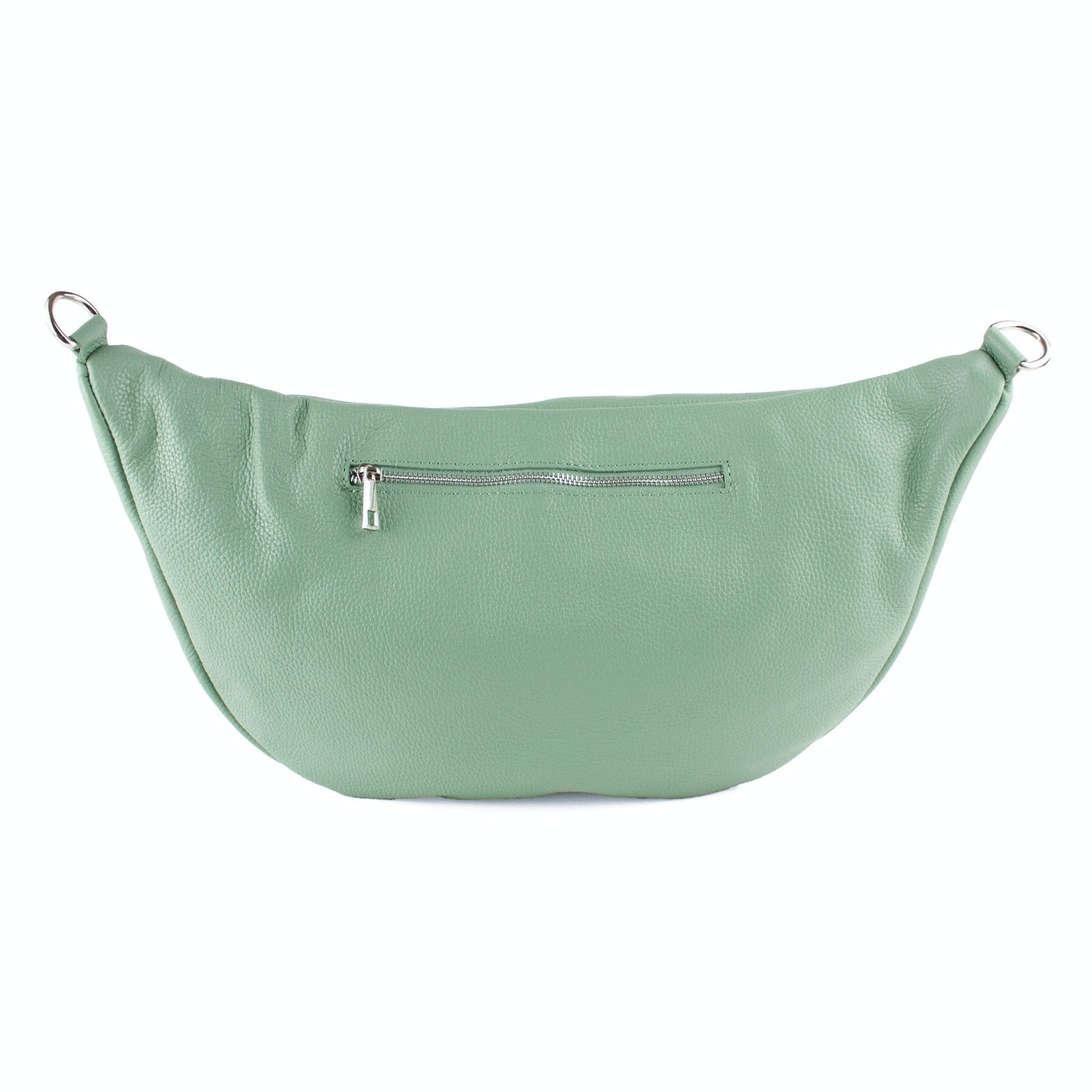 lepelou - leder - Bauchtasche - XXL Bauchtasche CLARA mint - LPBCLAMINE4