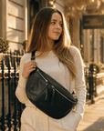 lepelou-leder-Bauchtasche-XXL Bauchtasche CLARA schwarz -LPBCLASCHE