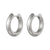 lepelou - leder - Chunky Creolen 20mm silber - 