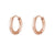 lepelou - leder - Creolen - Creolen 12mm rosegold - LPSODCROS12