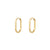 lepelou - leder - Creolen - Ovale Creolen gold - 