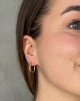 lepelou - leder - Creolen - Ovale Creolen gold - LPSOOCGOL