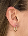 lepelou - leder - Creolen - Ovale Creolen gold - LPSOOCGOL