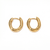 lepelou - leder - Curved Ohrringe gold - LPSOORGGOL