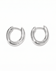 lepelou - leder - Curved Ohrringe silber - LPSOORGSIL