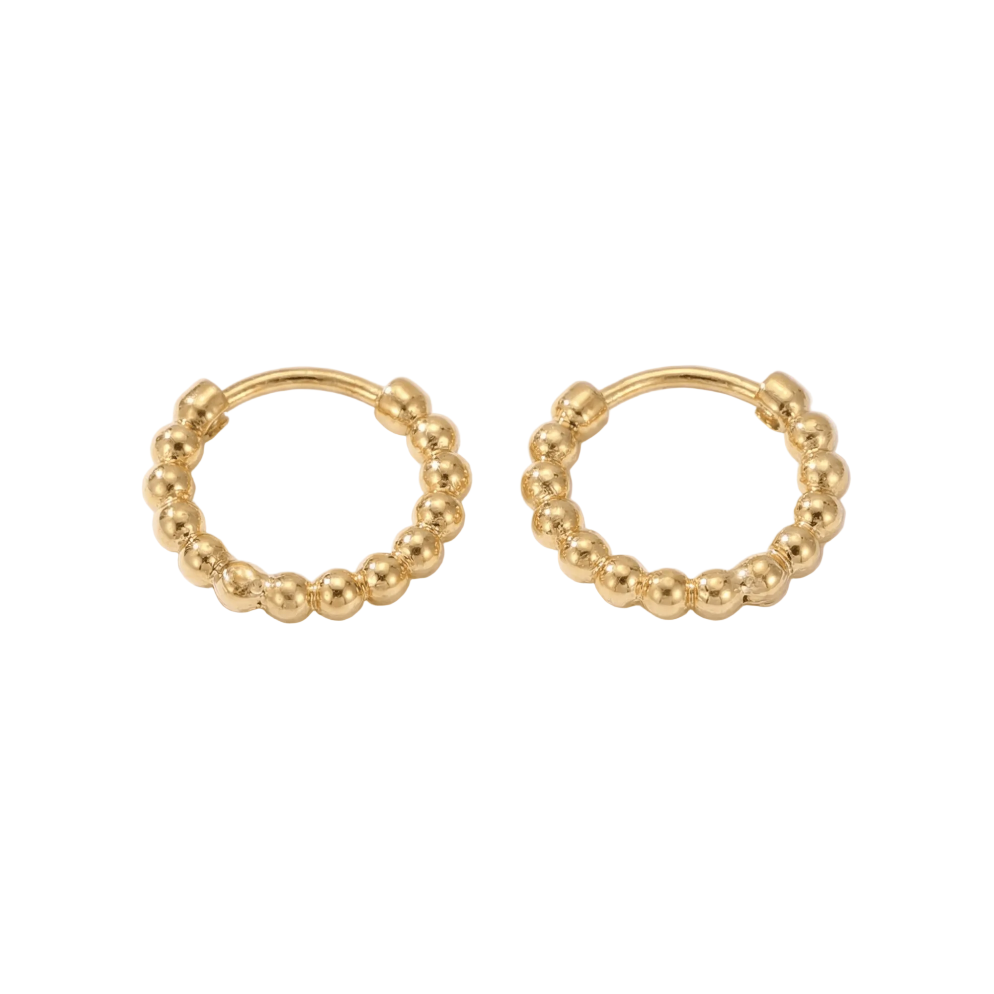 lepelou - leder - Dots Ohrringe gold - LPSODOTGOL