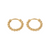 lepelou - leder - Dots Ohrringe gold - LPSODOTGOL