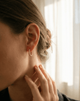 lepelou - leder - Dots Ohrringe gold - LPSODOTGOL