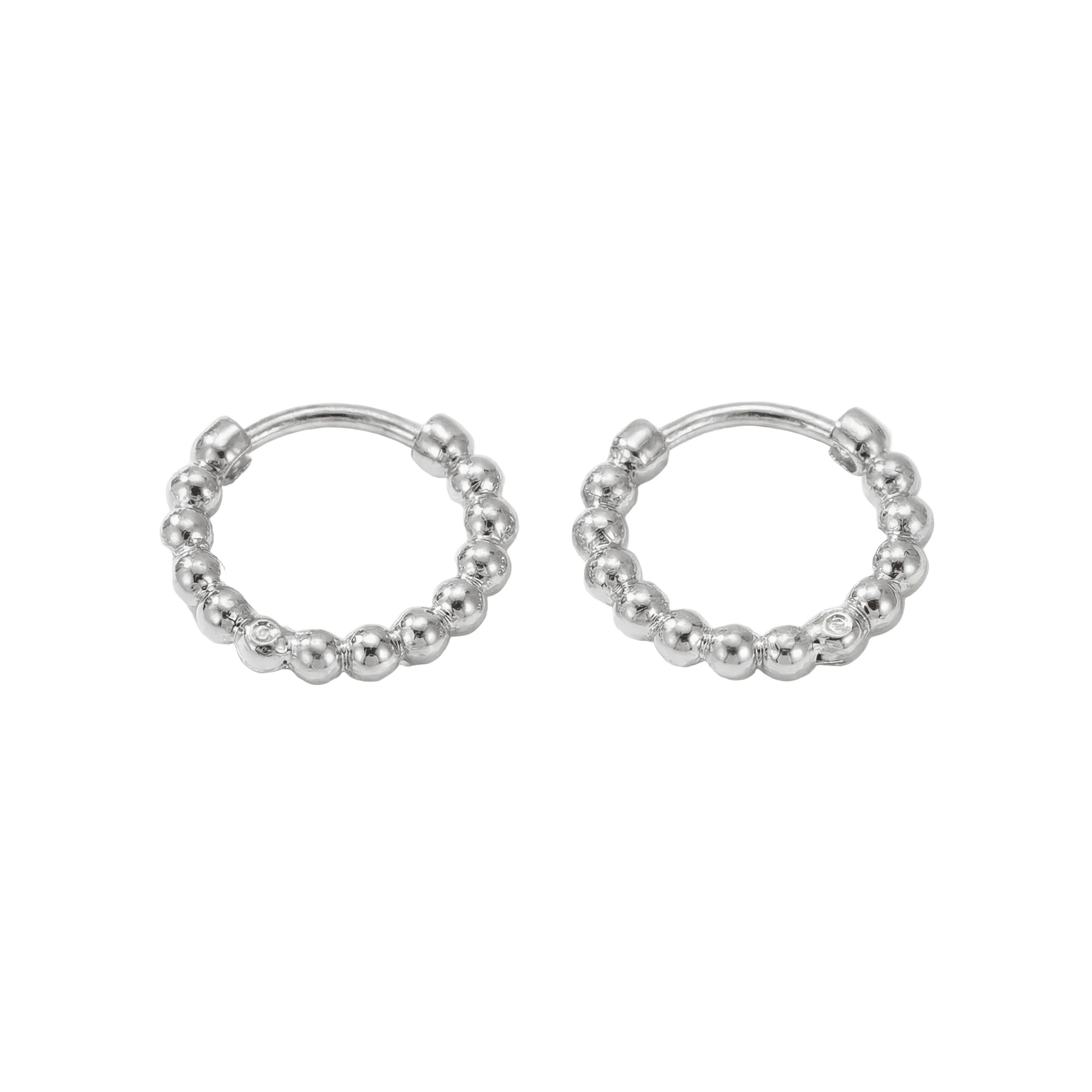 lepelou - leder - Dots Ohrringe silber - LPSODOTSIL