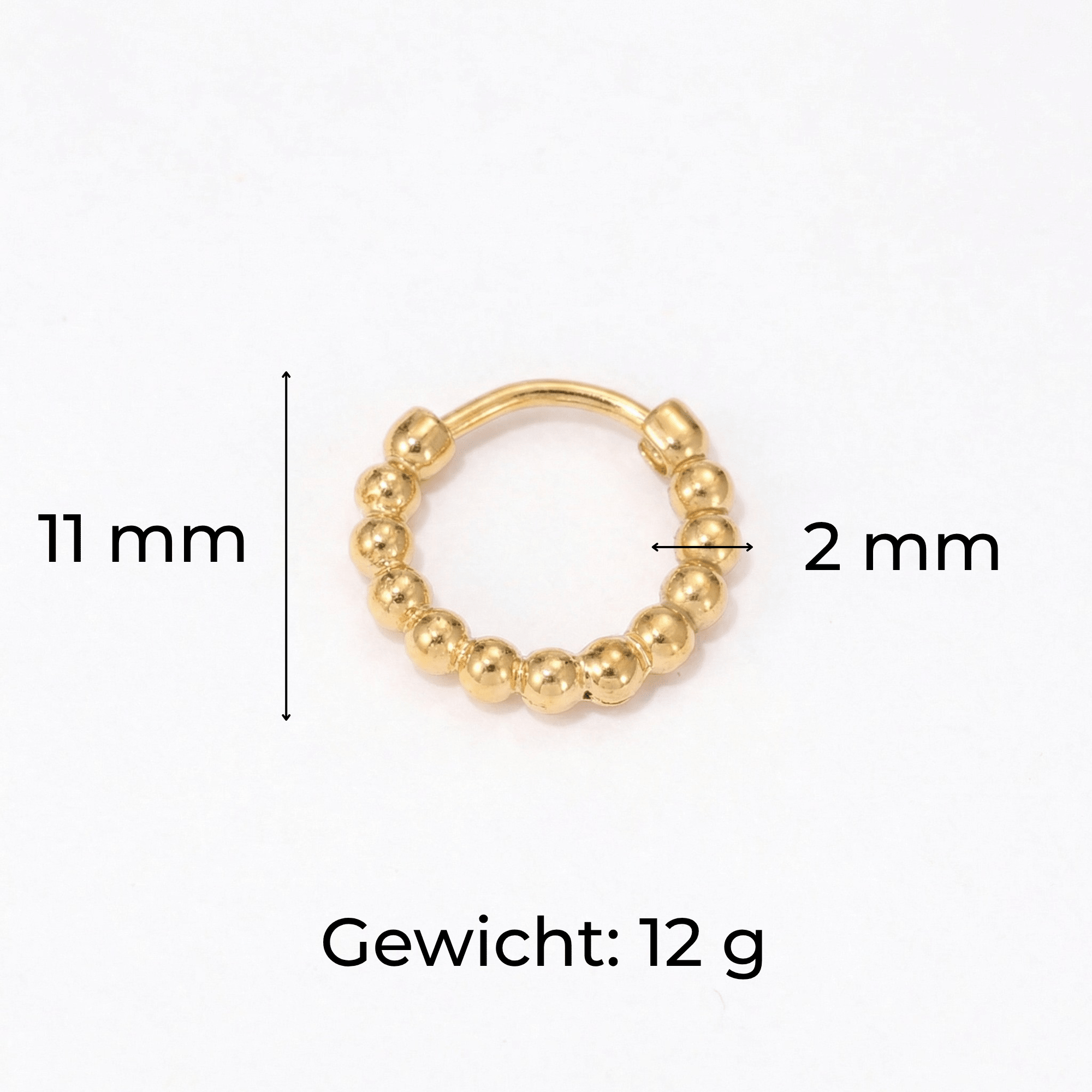 lepelou - leder - Dots Ohrringe silber - LPSODOTSIL